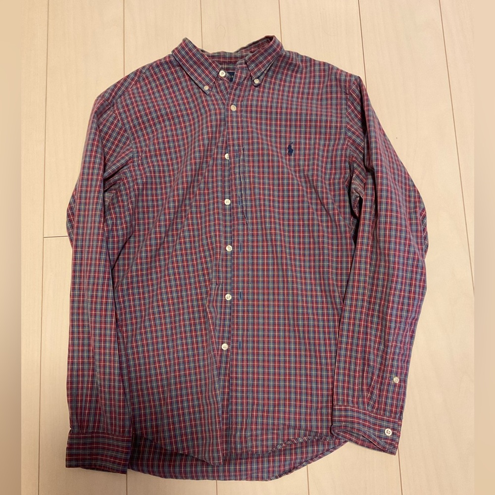 Polo Ralph Lauren Red/Blue Checked Collared Button Down